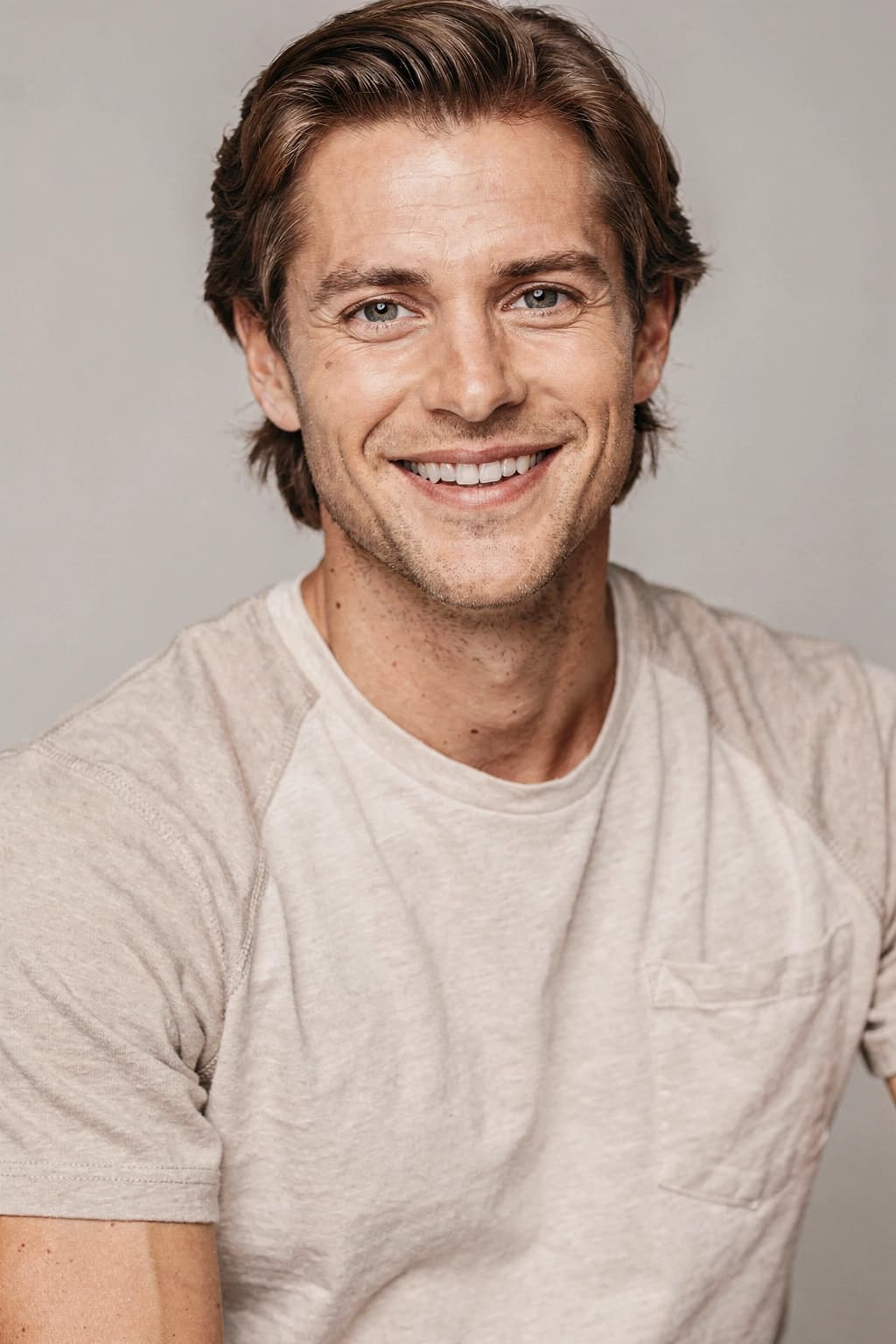 Bright commercial actor headshot