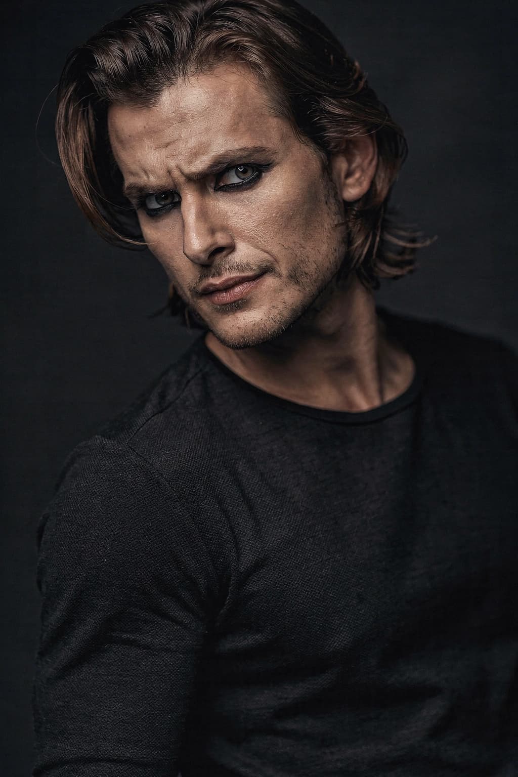 Cheerful commercial actor headshot