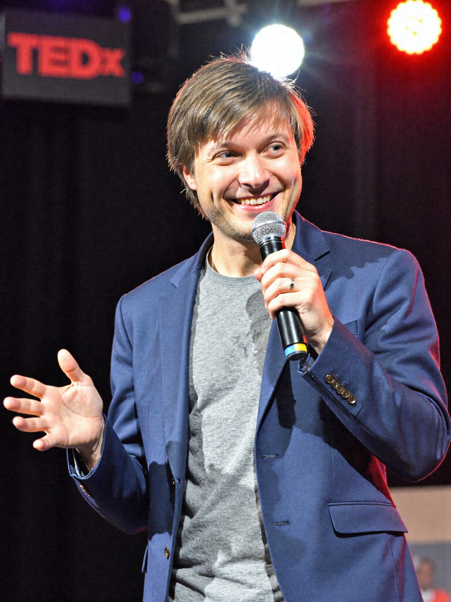 Executive business headshot with studio lighting