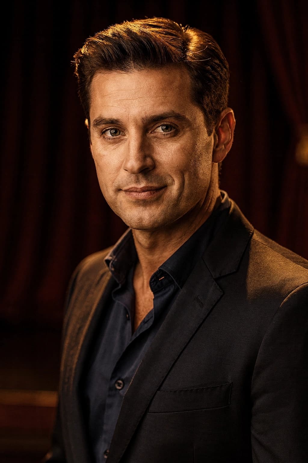 Expressive contemporary dancer headshot