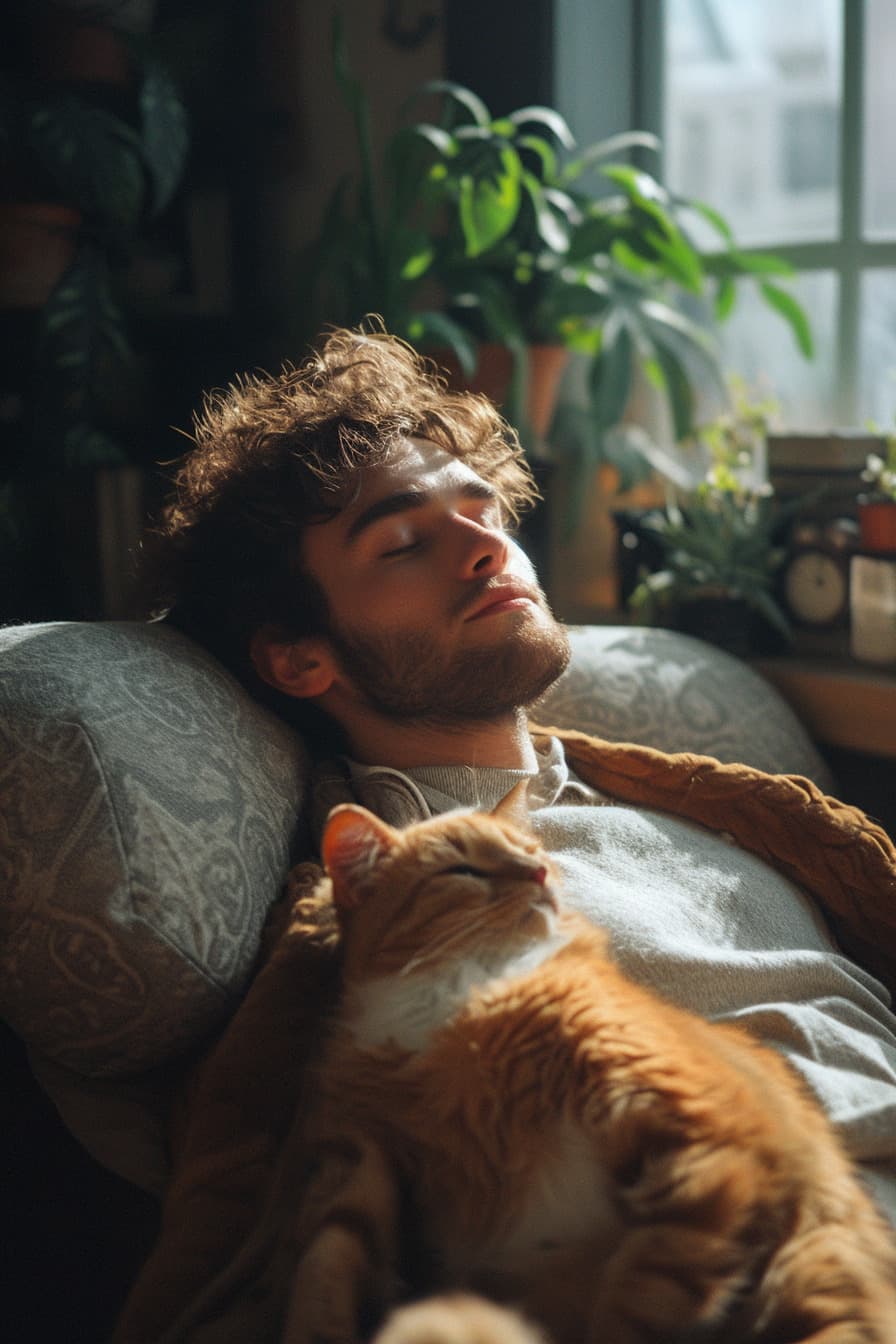 Classical sculptural style portrait with marble-like aesthetic