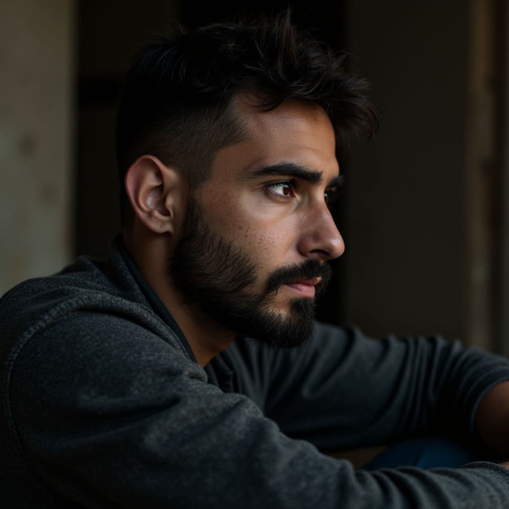 Casual lifestyle portrait at cafe with natural lighting