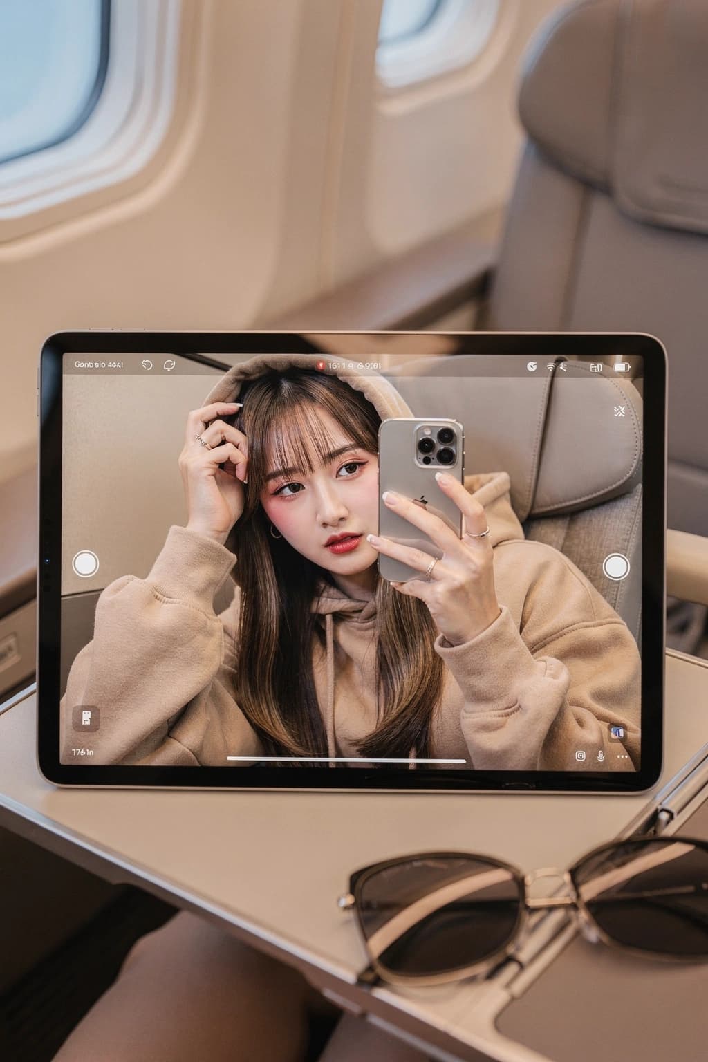 Artistic influencer headshot