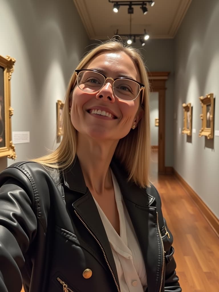 Double exposure artistic selfie