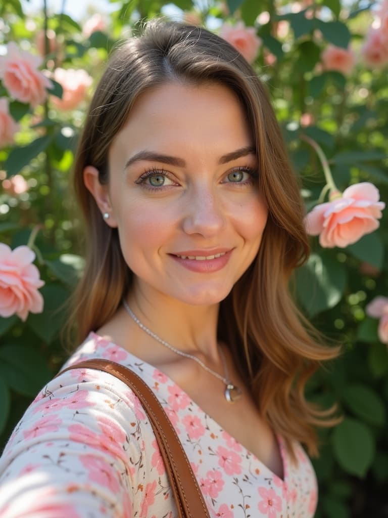 Mountain top selfie with scenic background