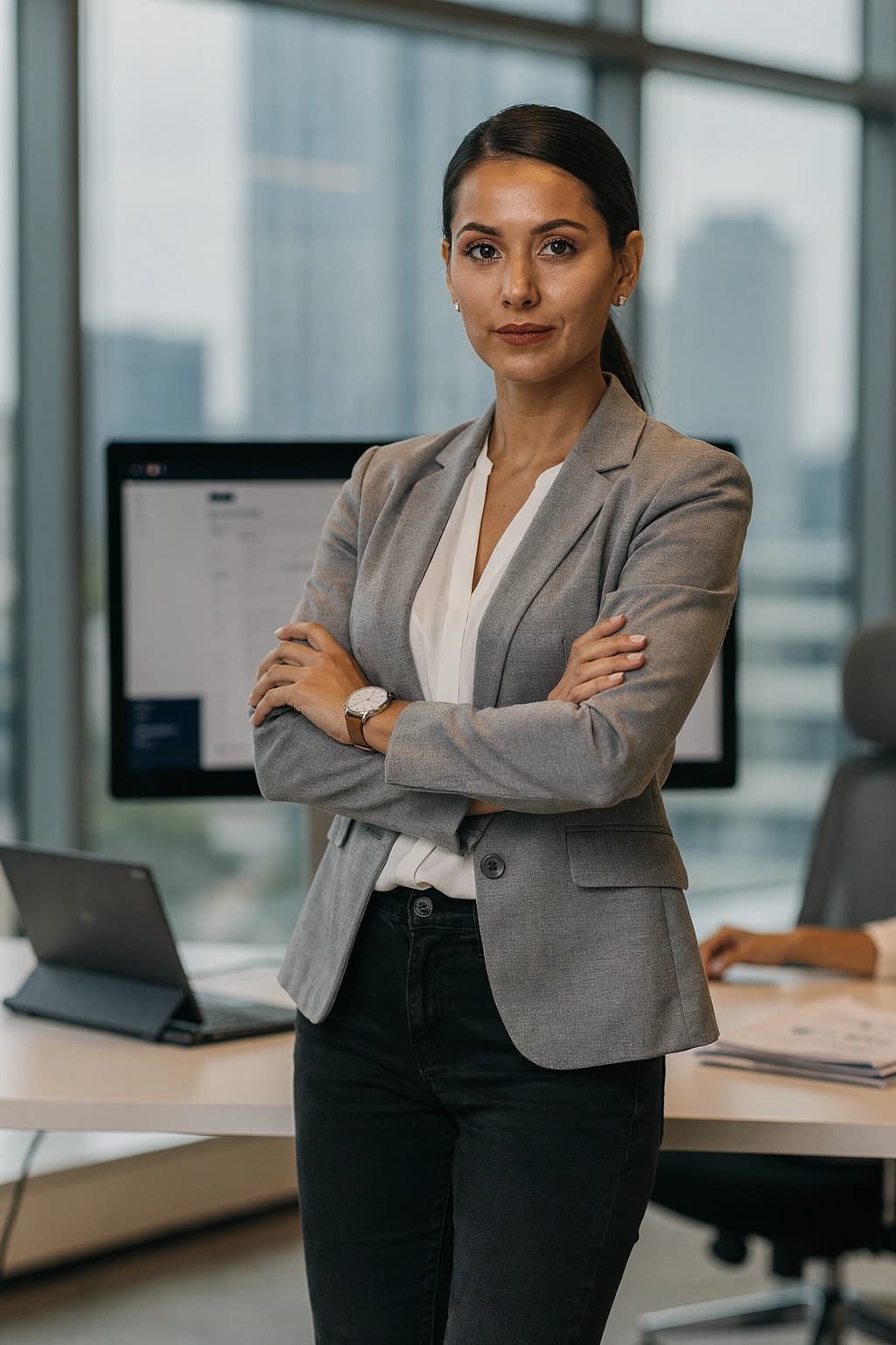 AI startup founder headshot