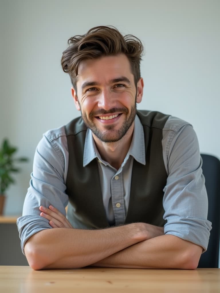 Colorful creative WhatsApp profile photo