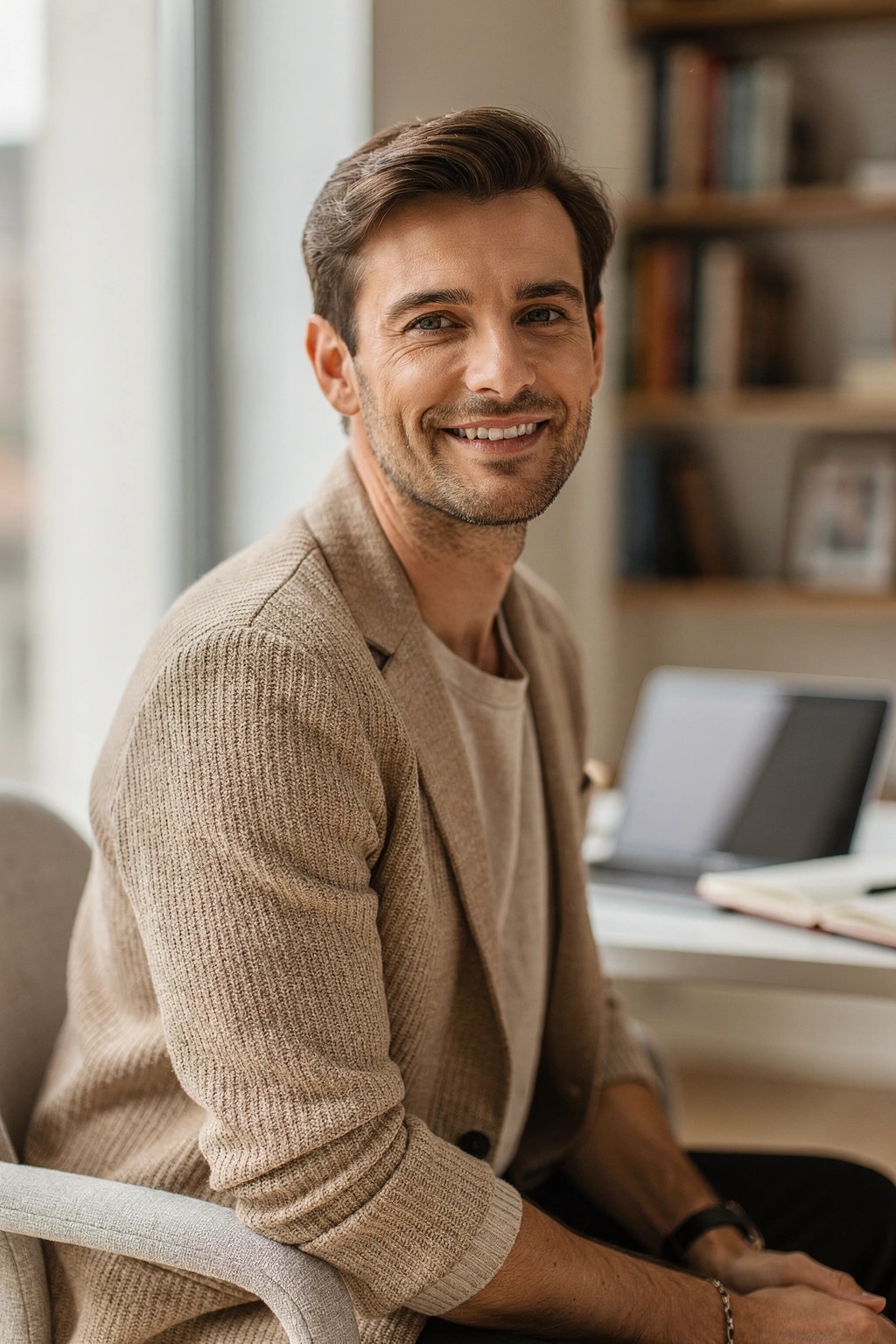 Thriller author headshot