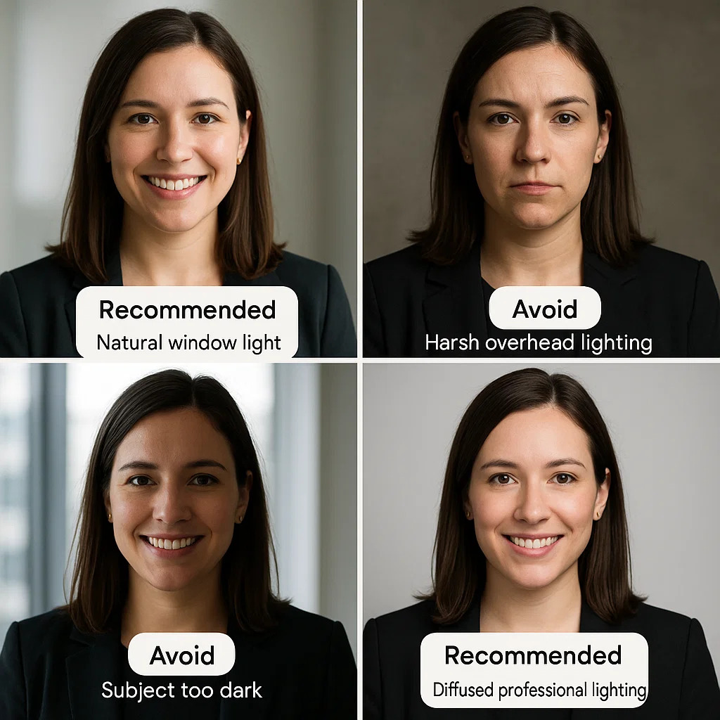 Example of catchlight in professional headshot