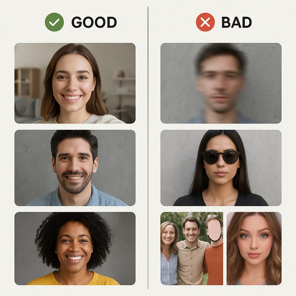 Selecting the right input photos