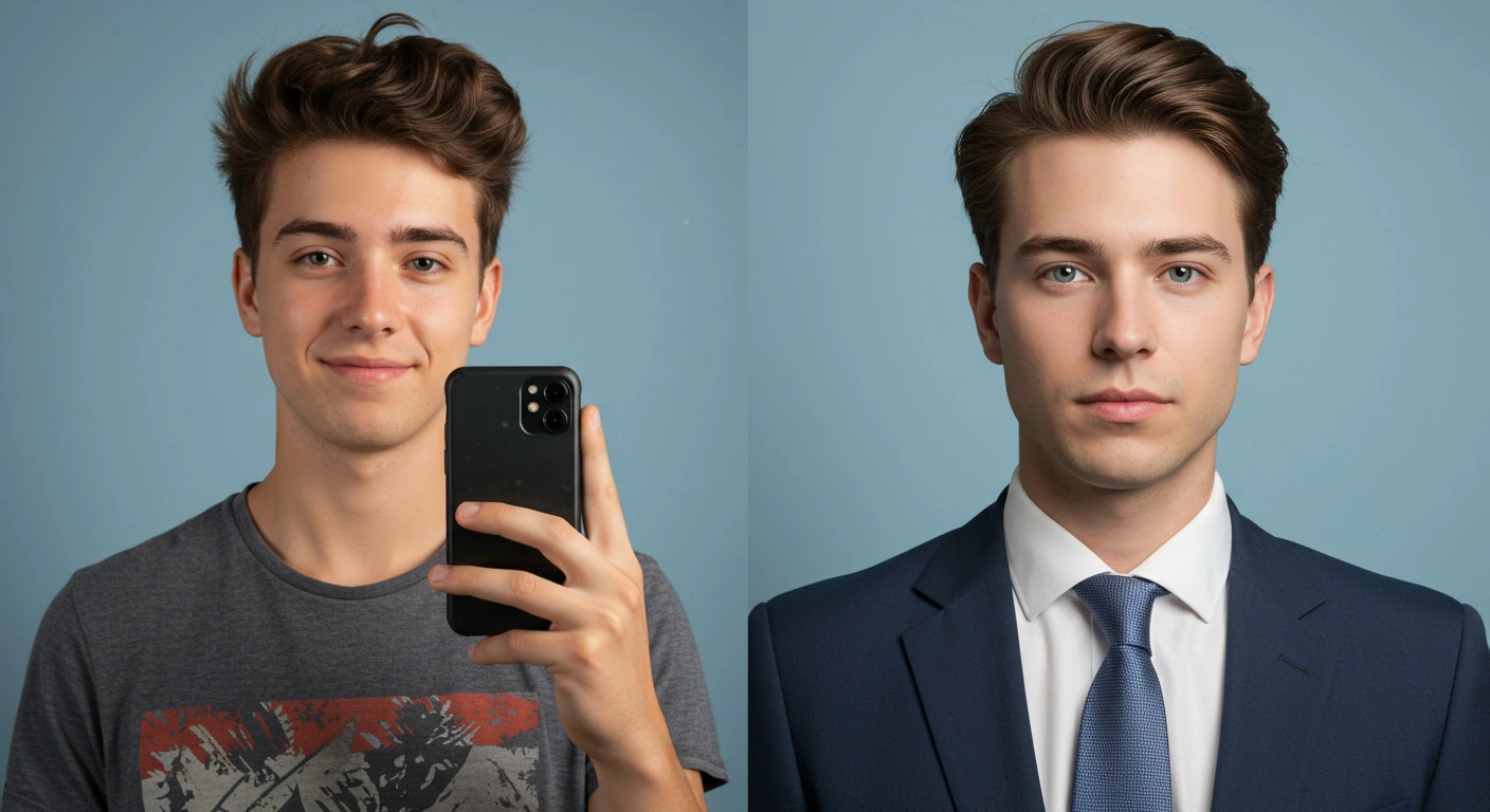 Side by side comparison of real vs AI