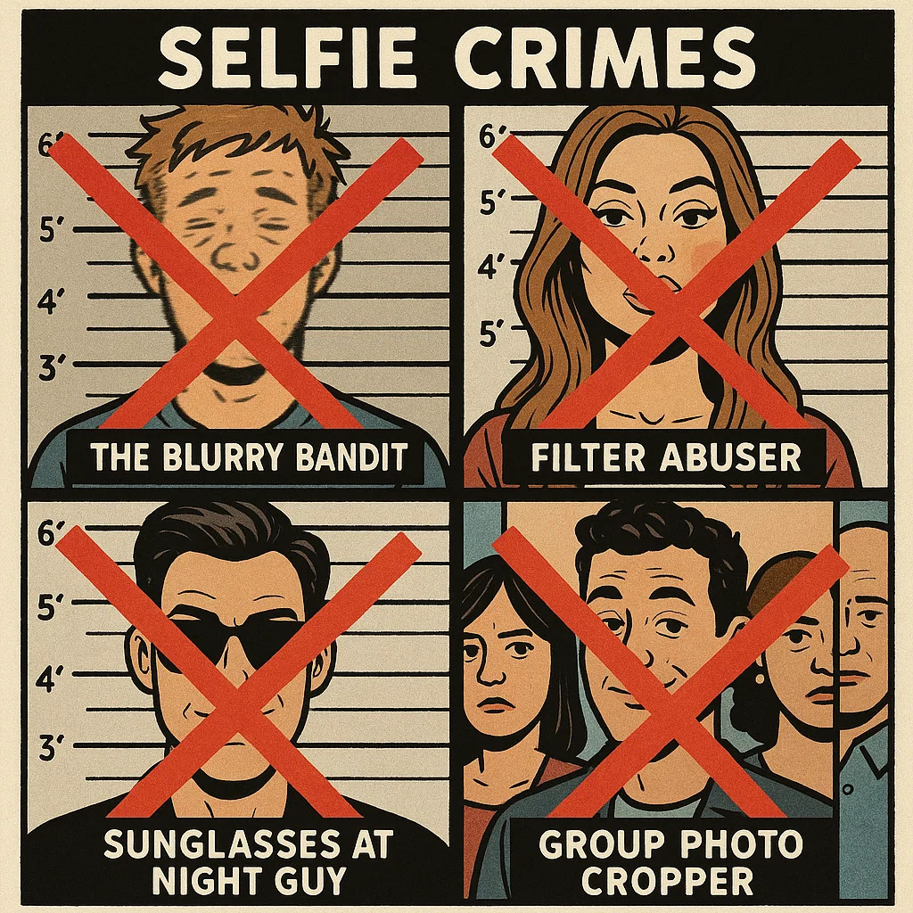 Examples of good training selfie images