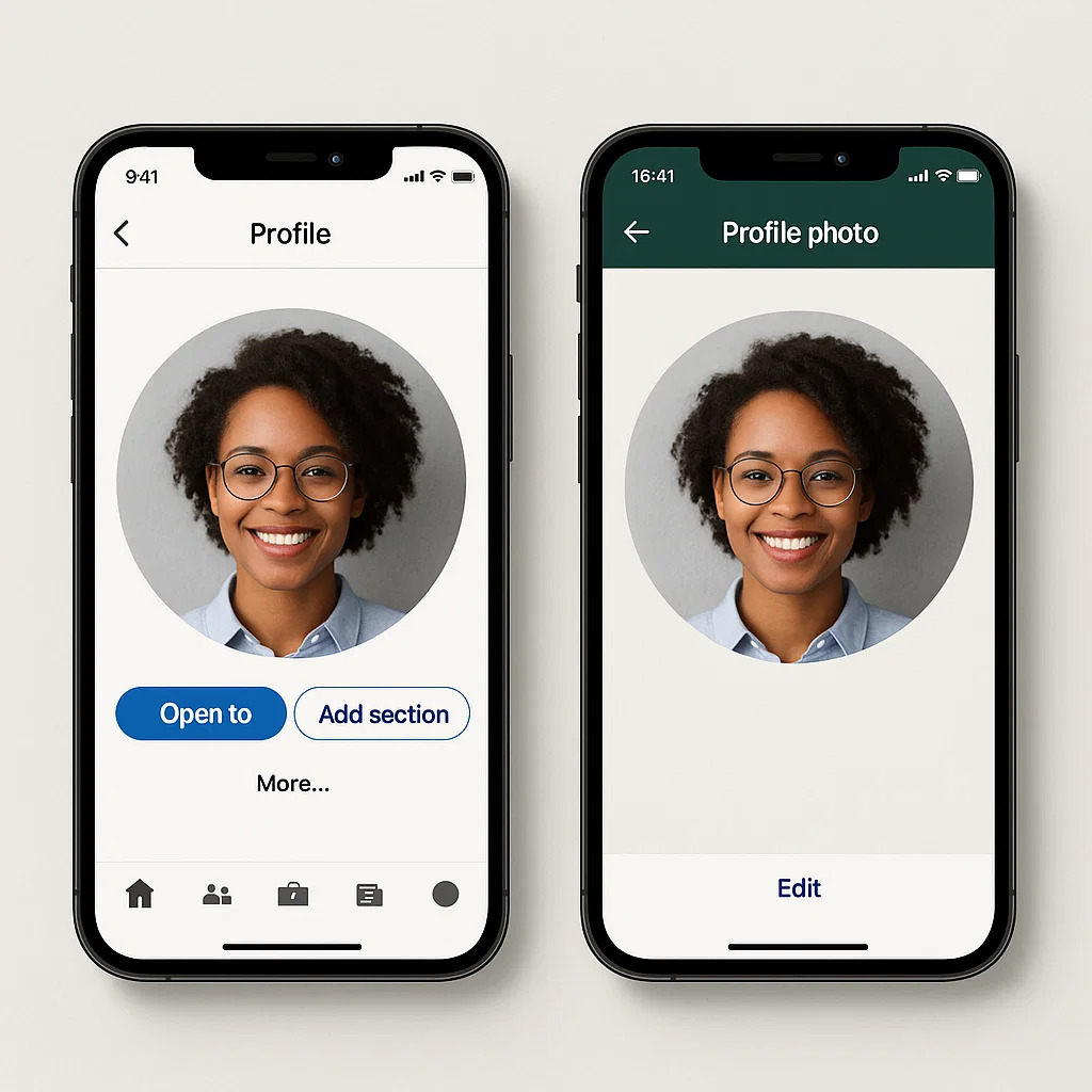 WhatsApp profile photo examples